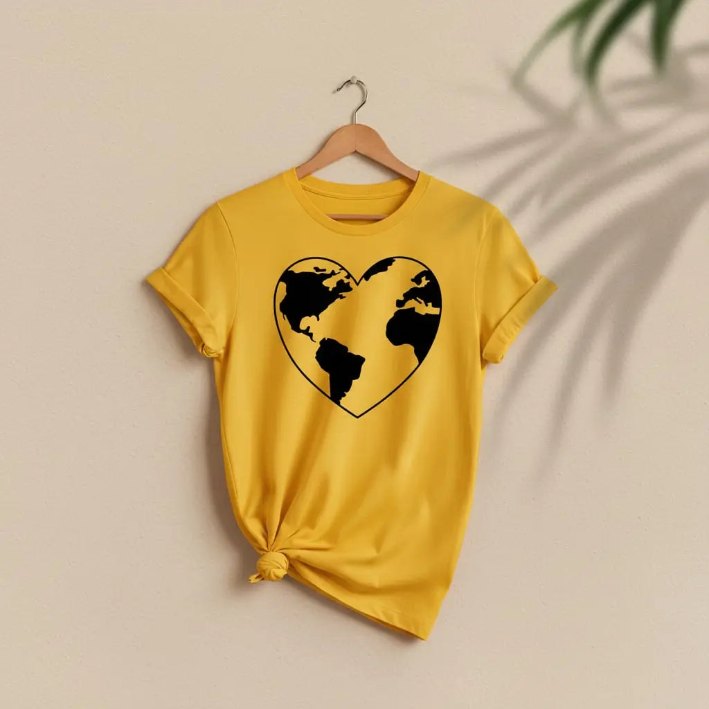Earth Heart T-Shirt Ethical Earth Store