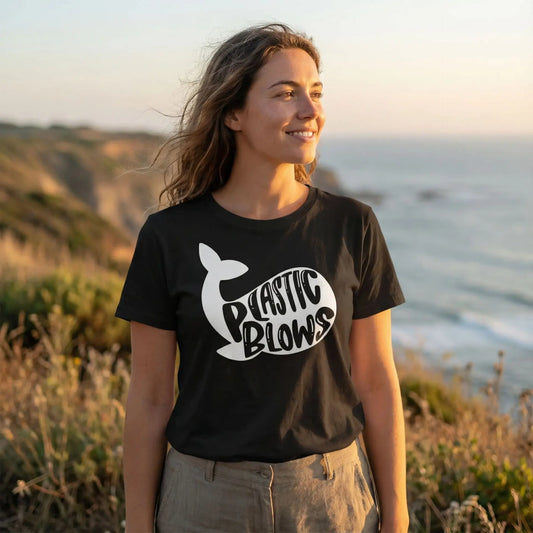 Plastic Blows T-Shirt Ethical Earth Store