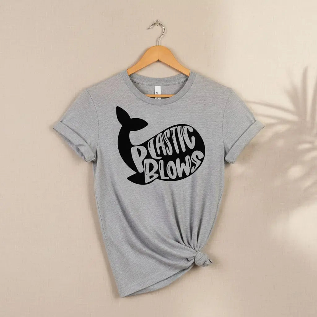 Plastic Blows T-Shirt Ethical Earth Store