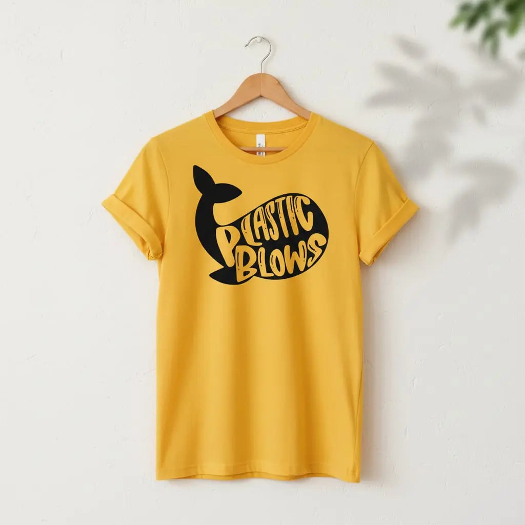 Plastic Blows T-Shirt Ethical Earth Store