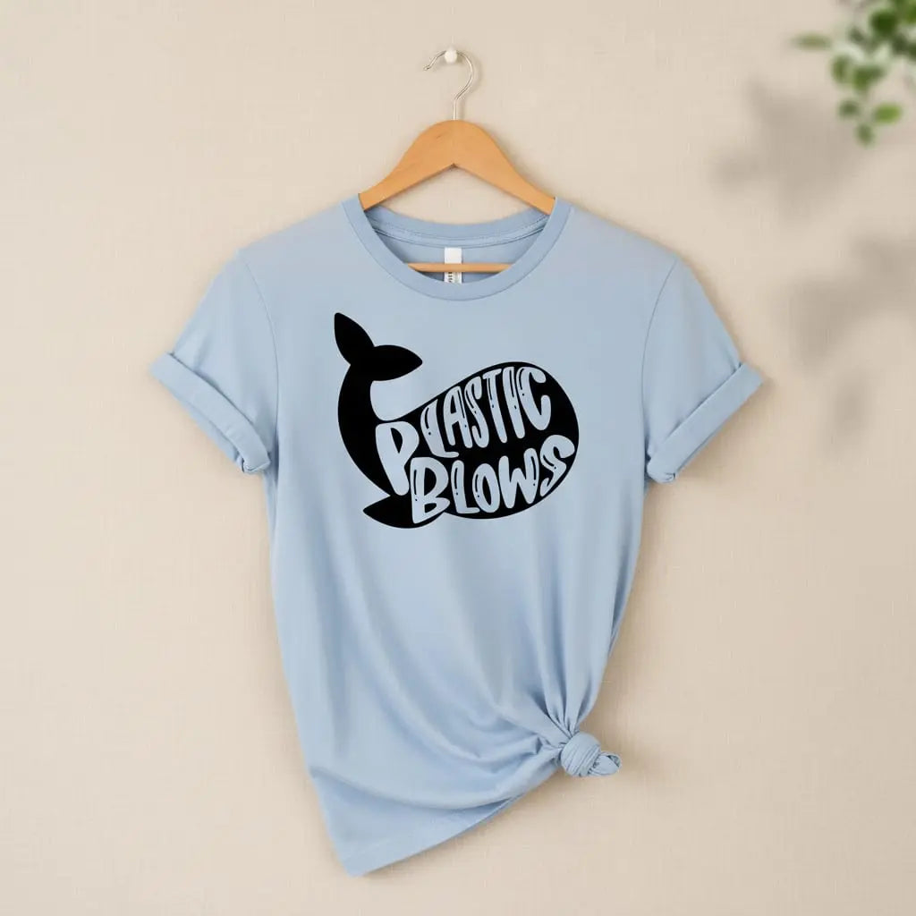 Plastic Blows T-Shirt Ethical Earth Store