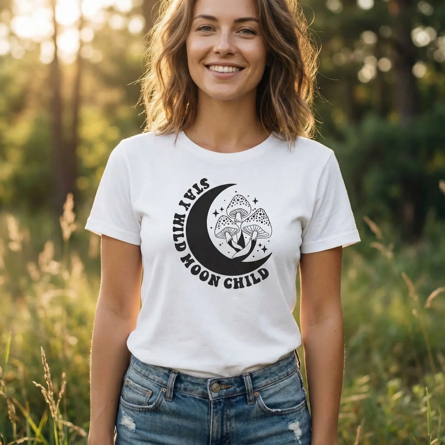 Stay Wild Moon Child T-Shirt Ethical Earth Store