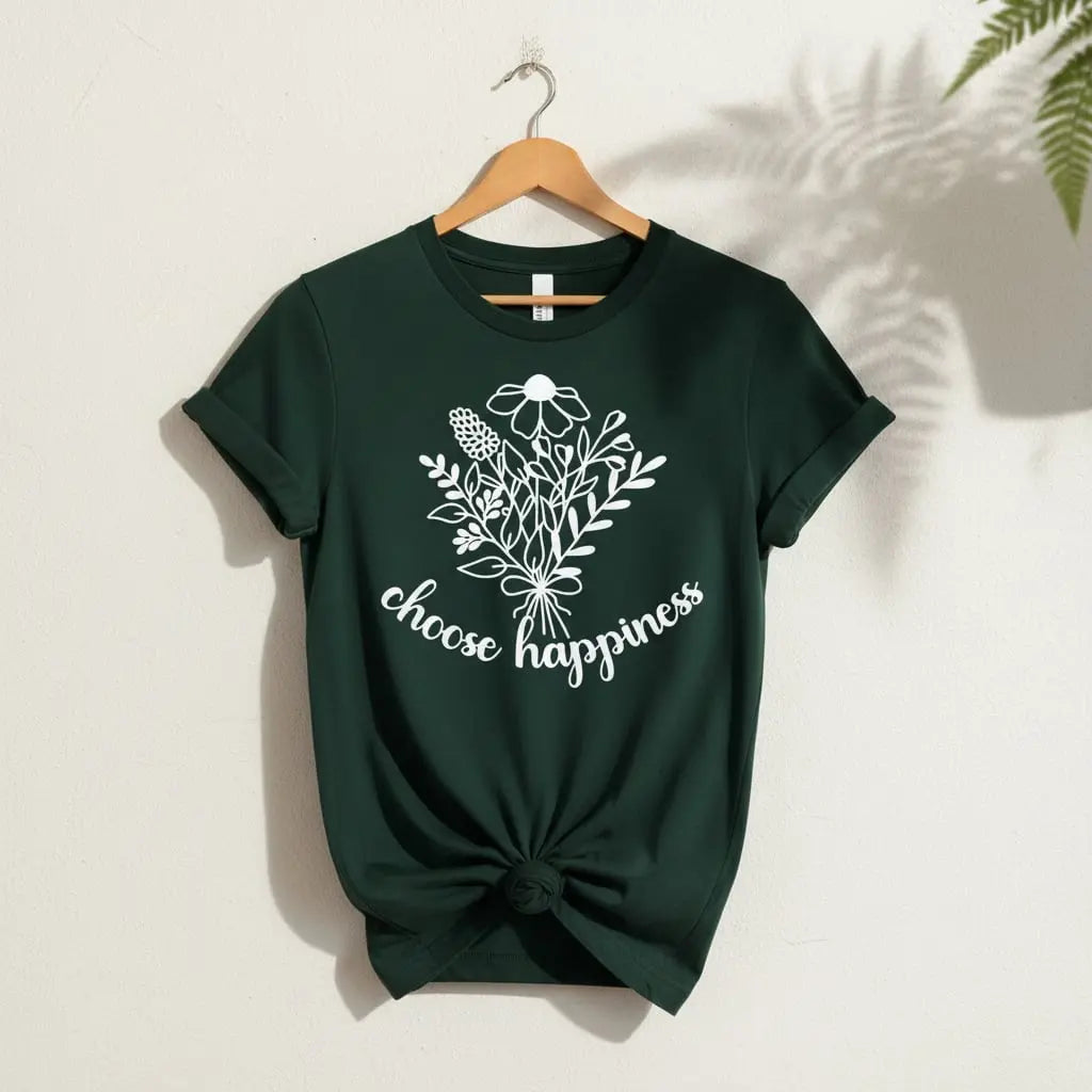 Choose Happiness T-Shirt Ethical Earth Store