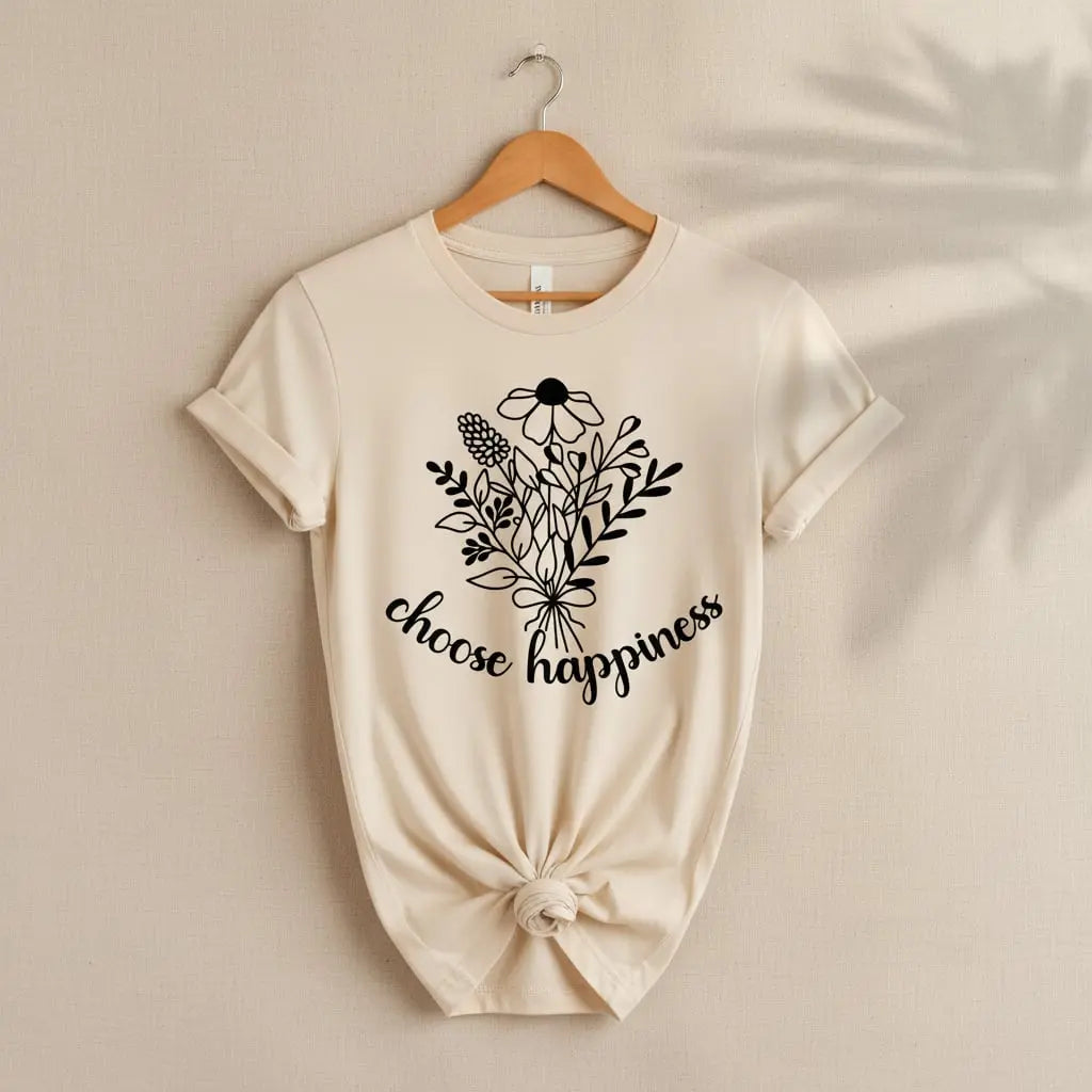 Choose Happiness T-Shirt Ethical Earth Store