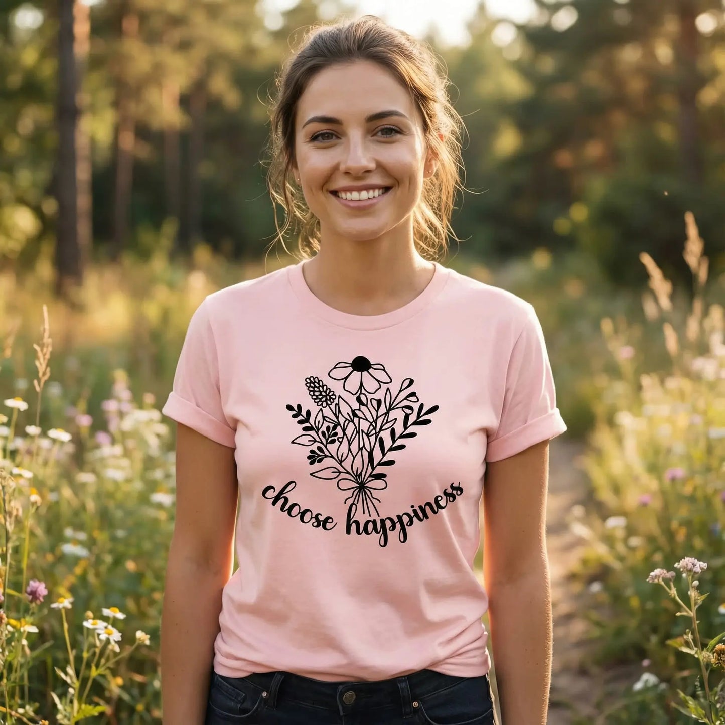 Choose Happiness T-Shirt Ethical Earth Store