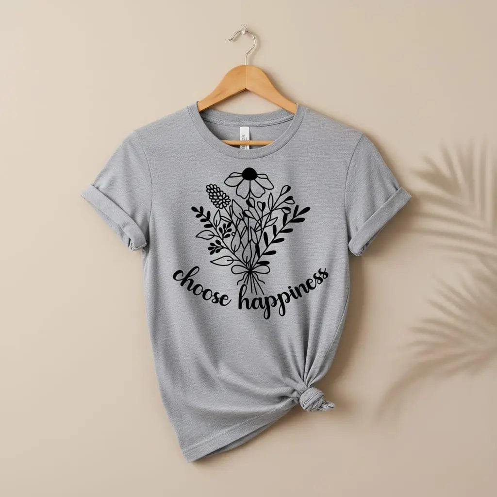 Choose Happiness T-Shirt Ethical Earth Store
