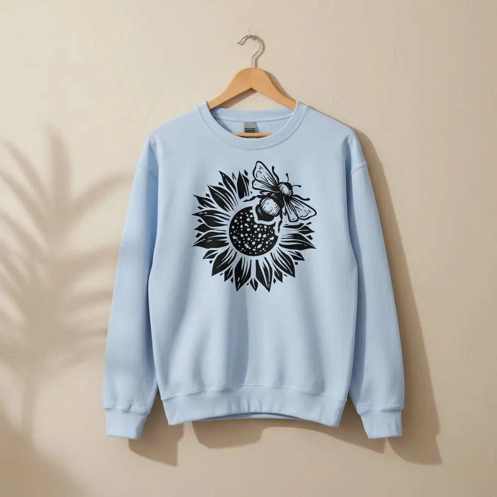 Bee & Sunflower Sweatshirt Ethical Earth Store