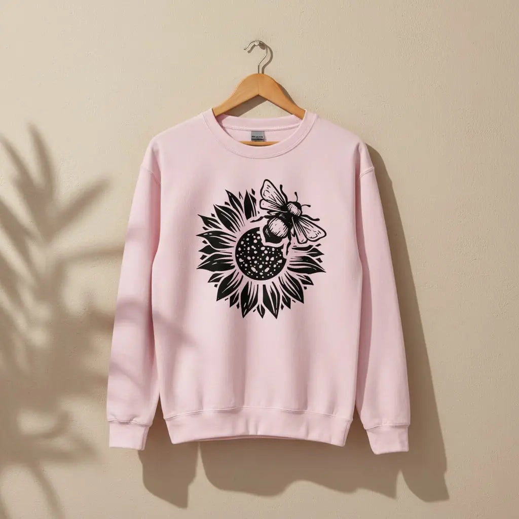 Bee & Sunflower Sweatshirt Ethical Earth Store