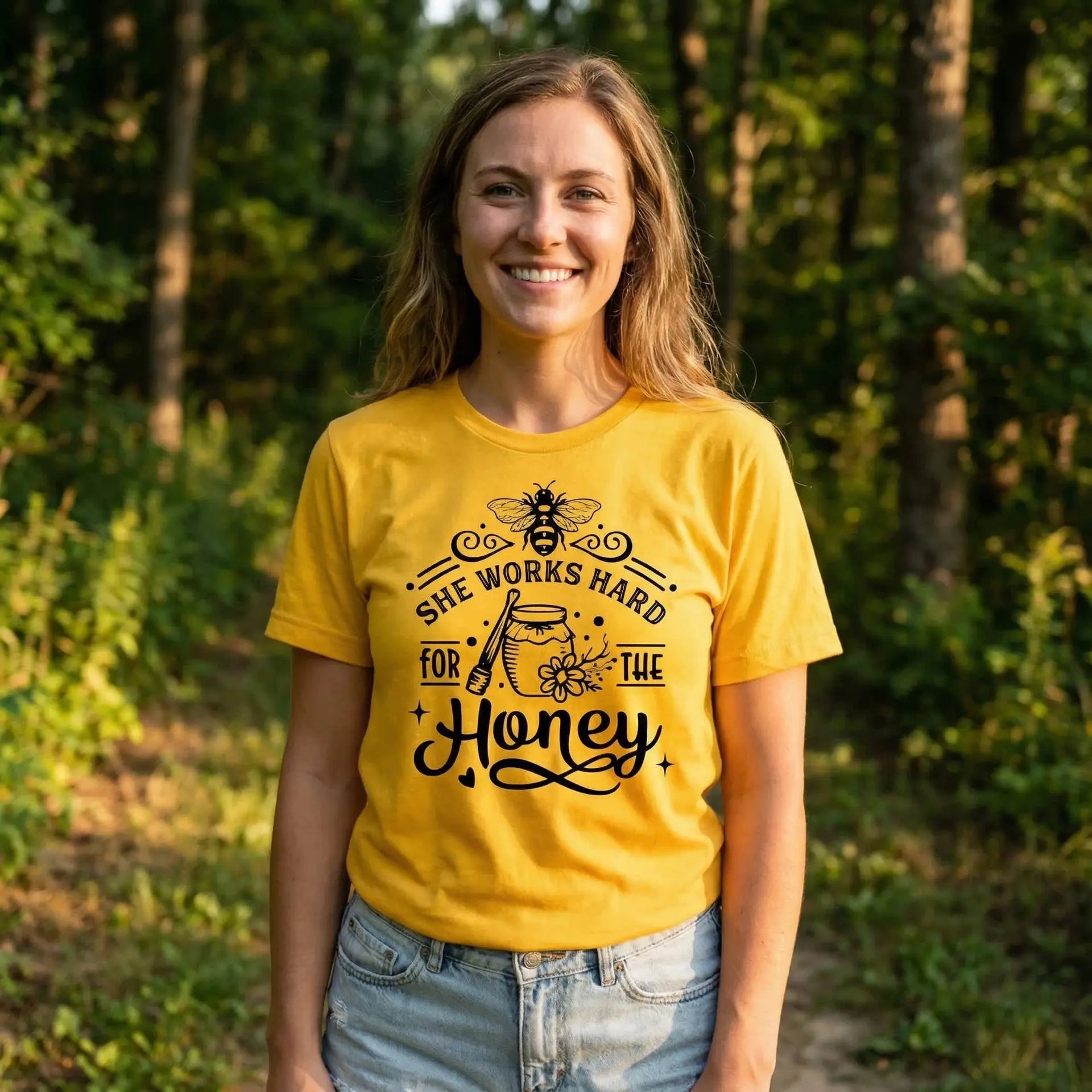 She Works Hard For The Honey T-Shirt Ethical Earth Store