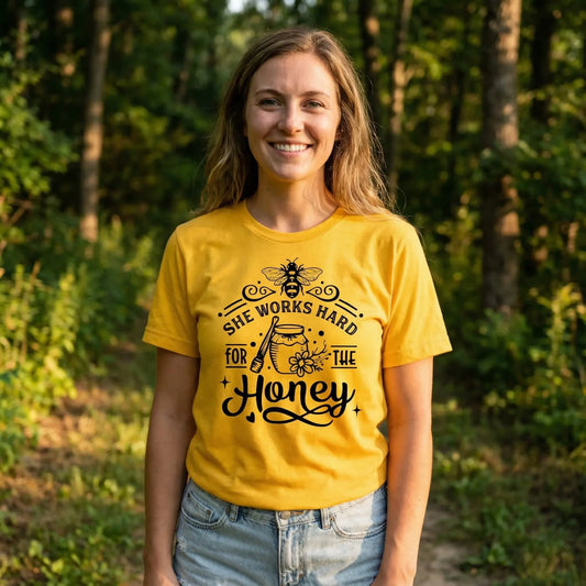 She Works Hard For The Honey T-Shirt Ethical Earth Store