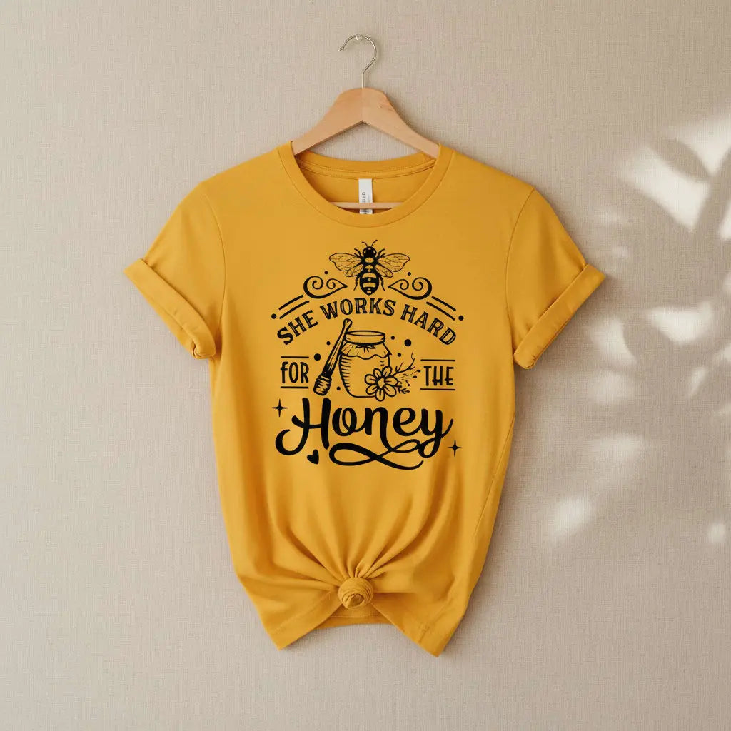 She Works Hard For The Honey T-Shirt Ethical Earth Store