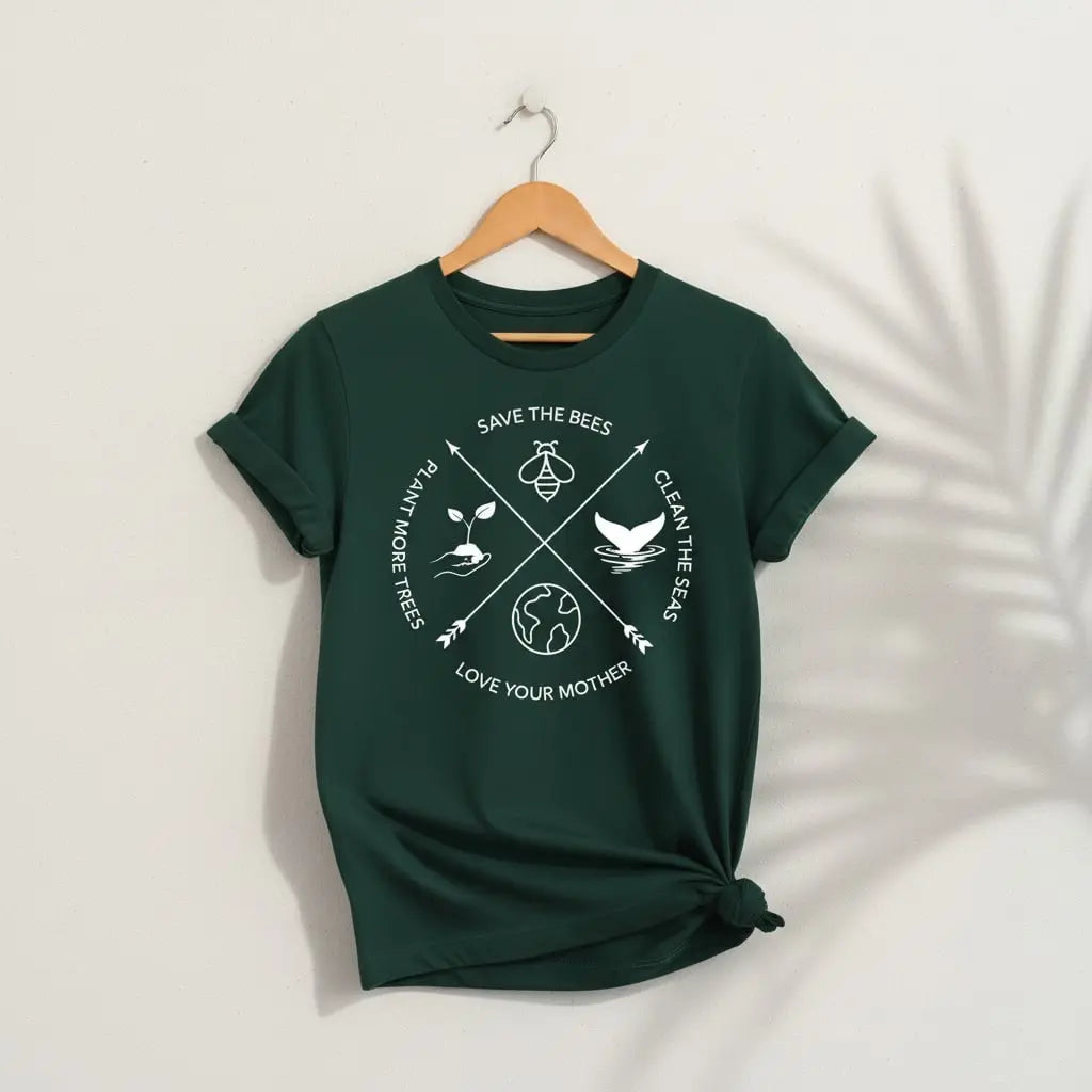 Save The Bees T-Shirt Ethical Earth Store