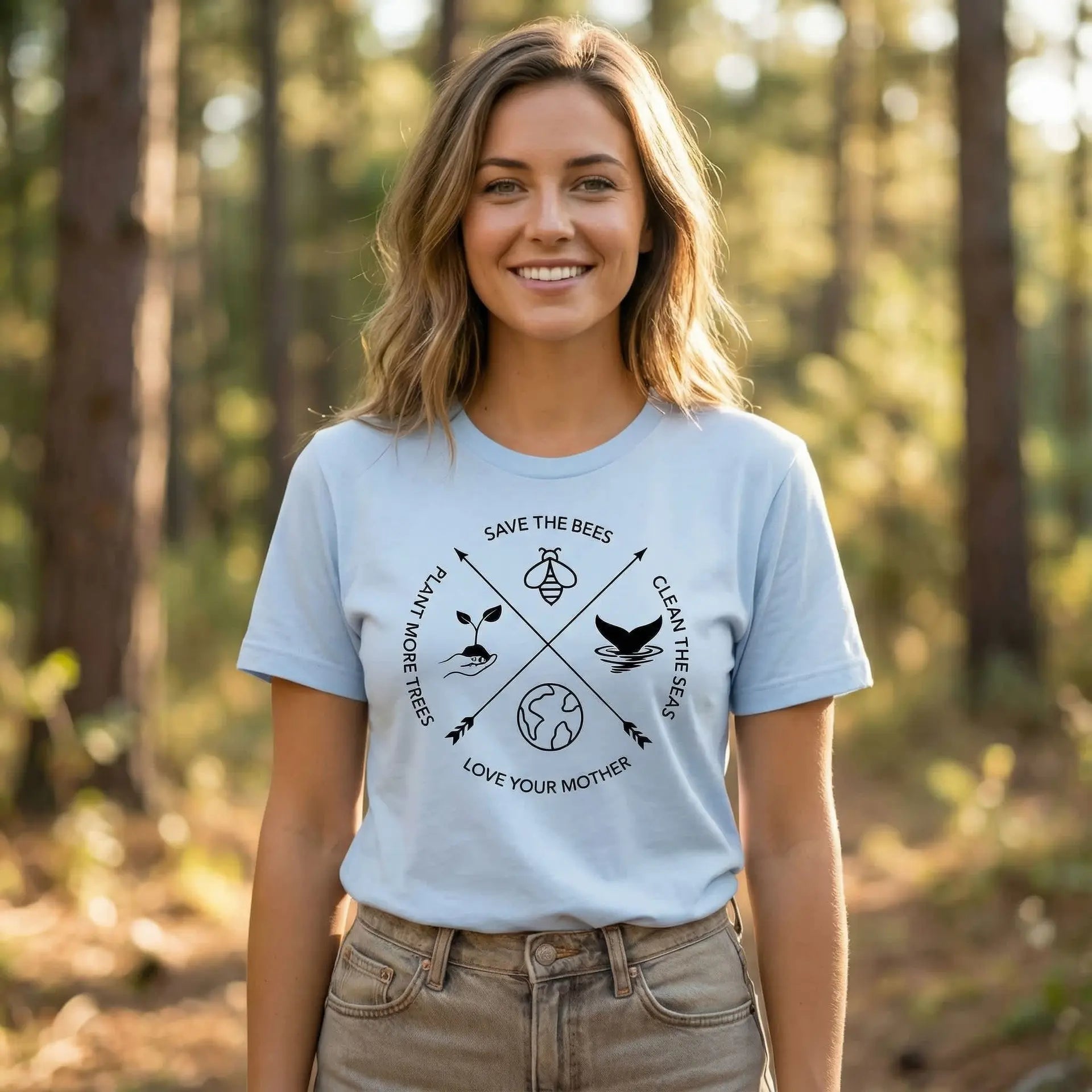 Save The Bees T-Shirt Ethical Earth Store