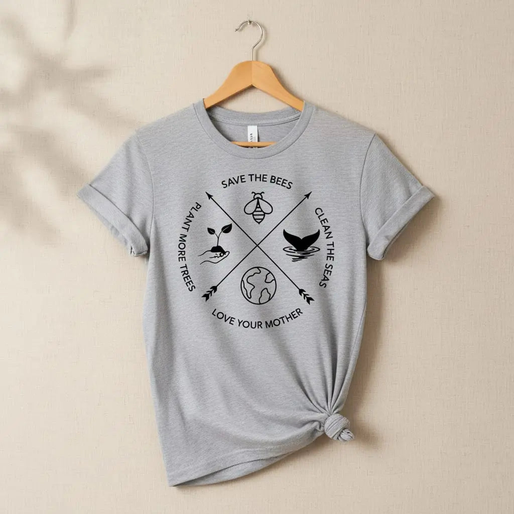 Save The Bees T-Shirt Ethical Earth Store