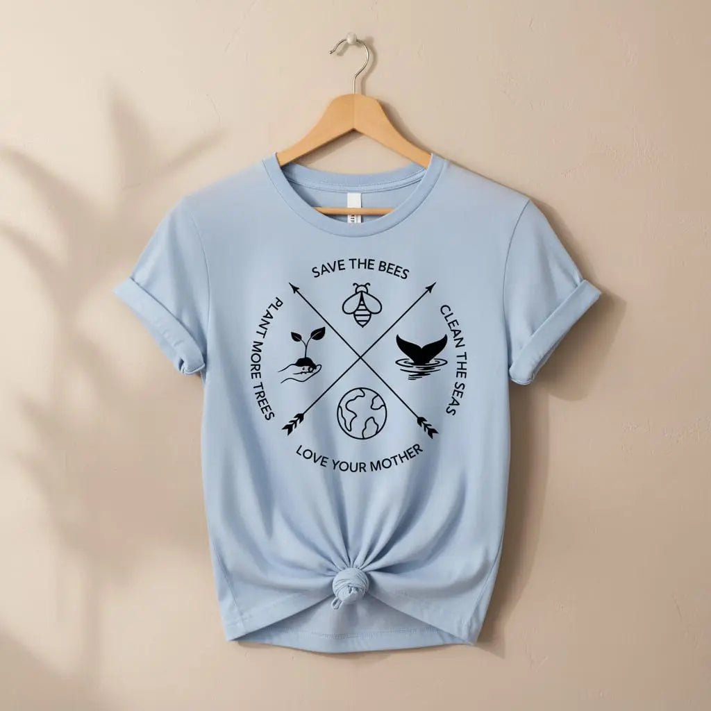 Save The Bees T-Shirt Ethical Earth Store