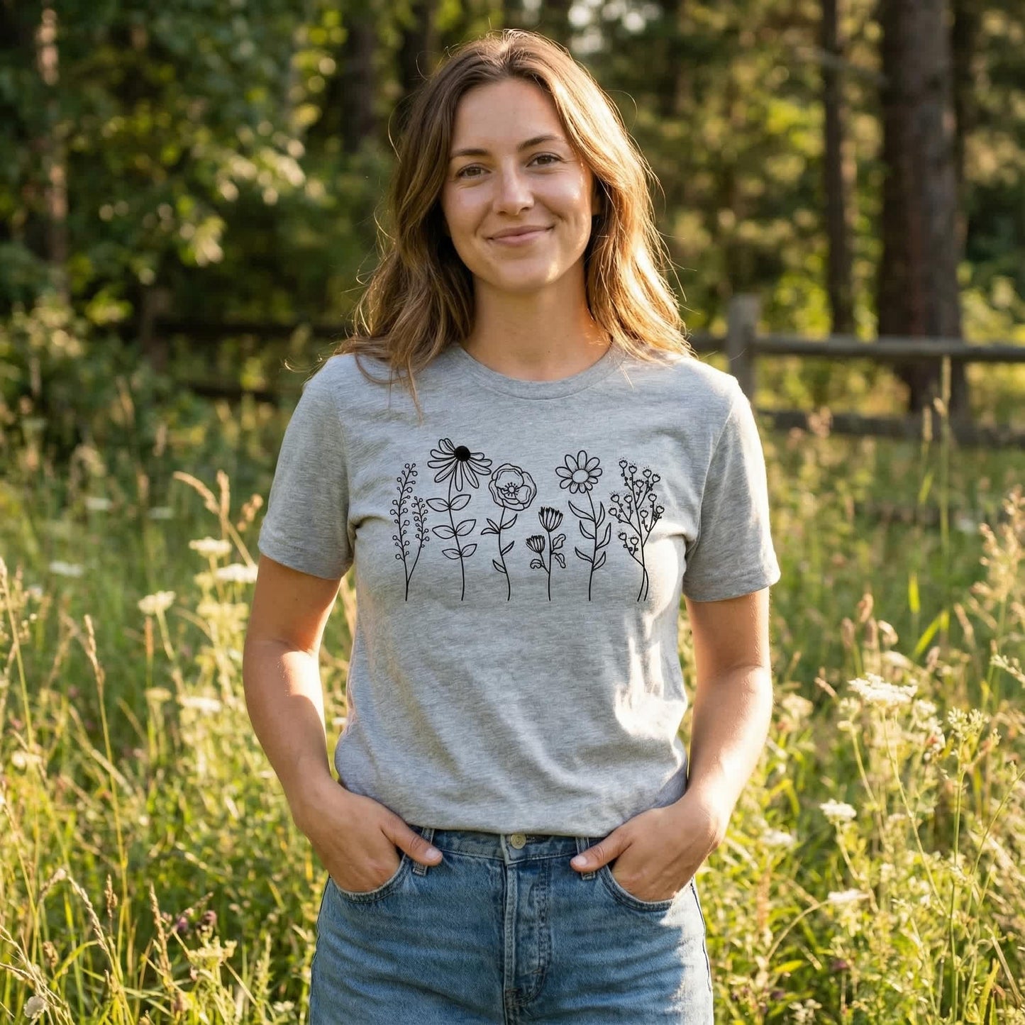 Wildflower T-Shirt Ethical Earth Store