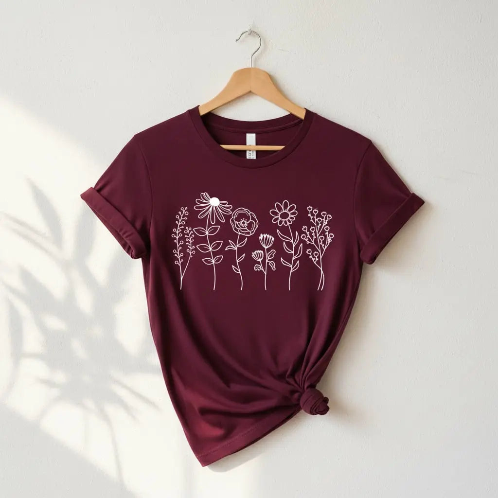 Wildflower T-Shirt Ethical Earth Store