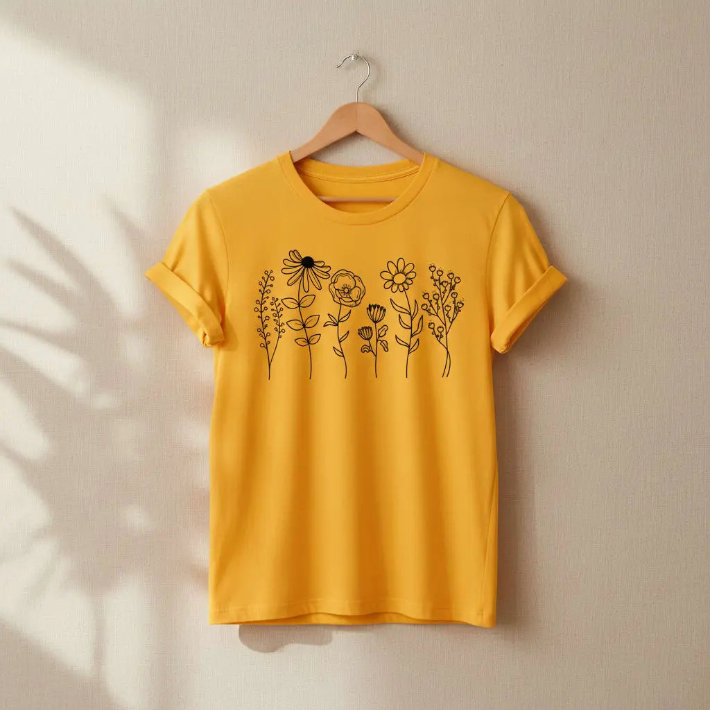 Wildflower T-Shirt Ethical Earth Store