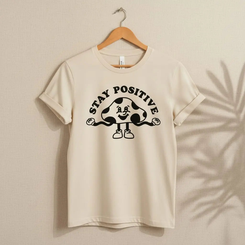 Stay Positive T-Shirt Ethical Earth Store