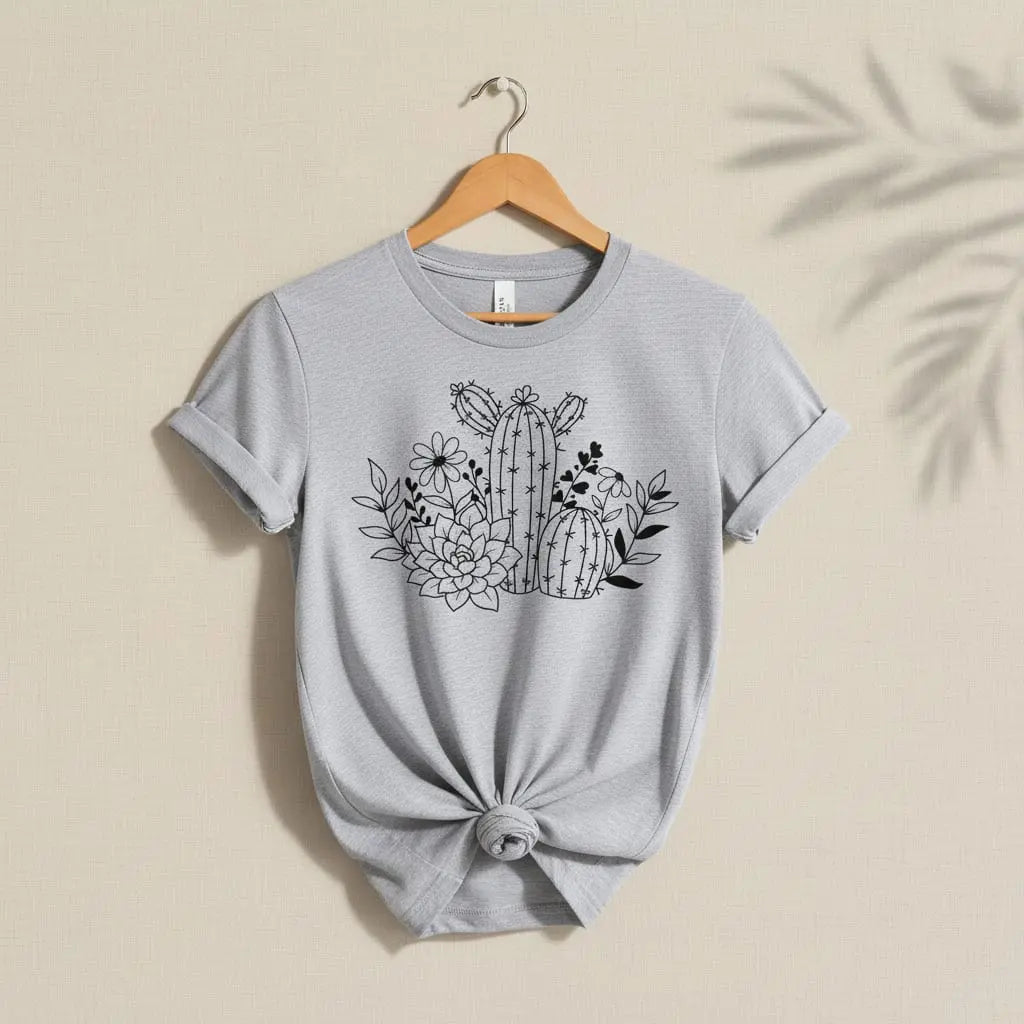 Succulents T-Shirt Ethical Earth Store
