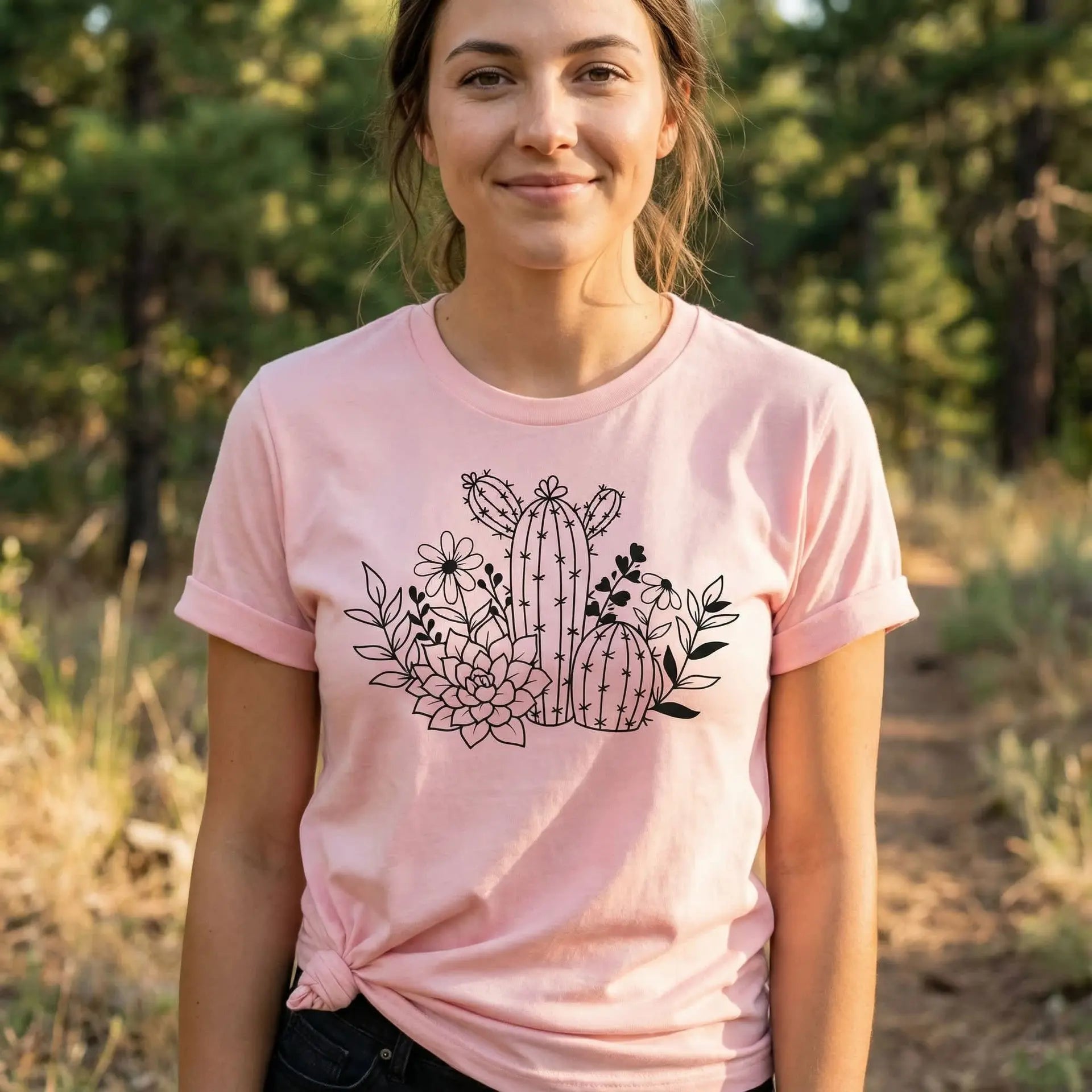 Succulents T-Shirt Ethical Earth Store