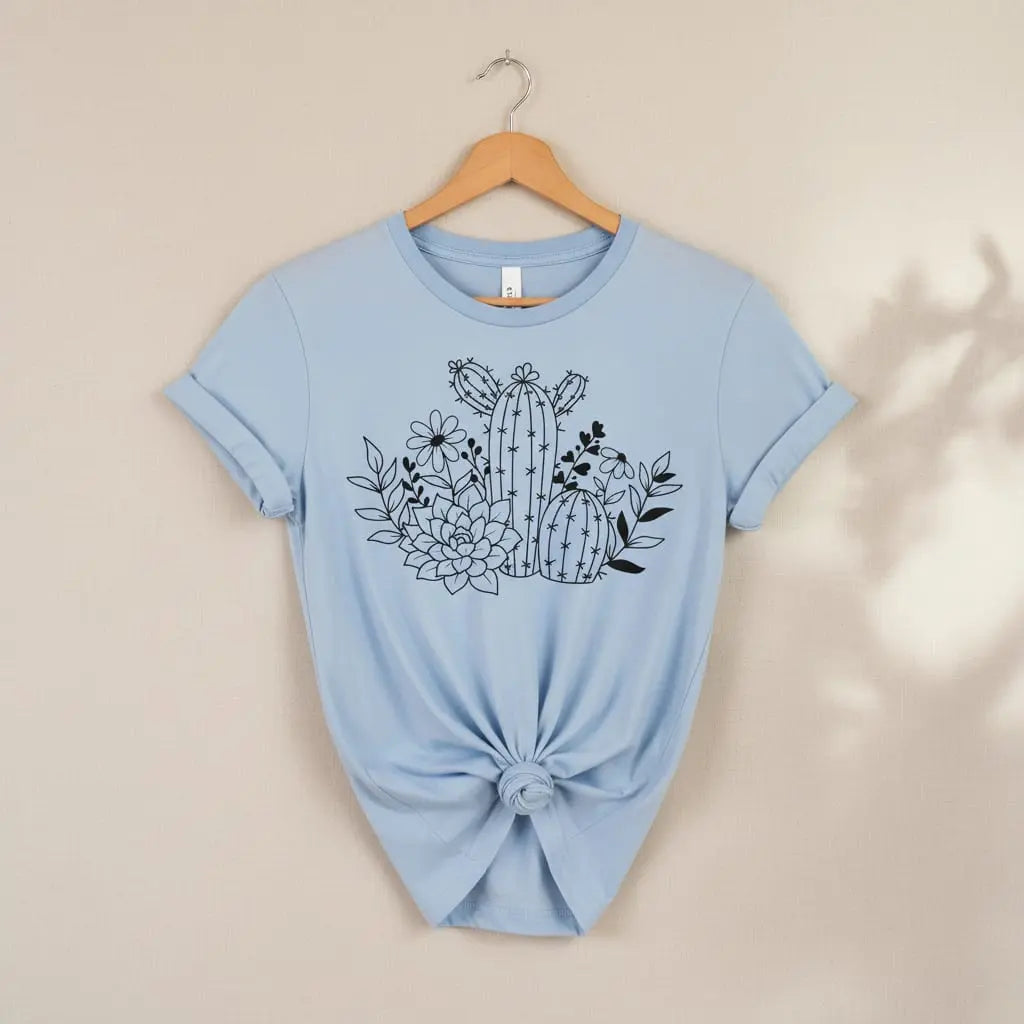 Succulents T-Shirt Ethical Earth Store