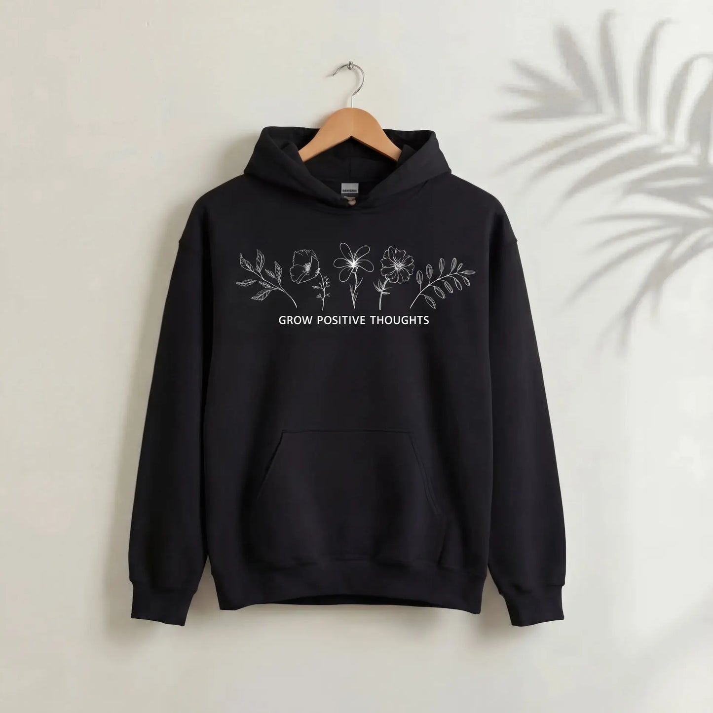 Grow Positive Thoughts Hoodie Ethical Earth Store