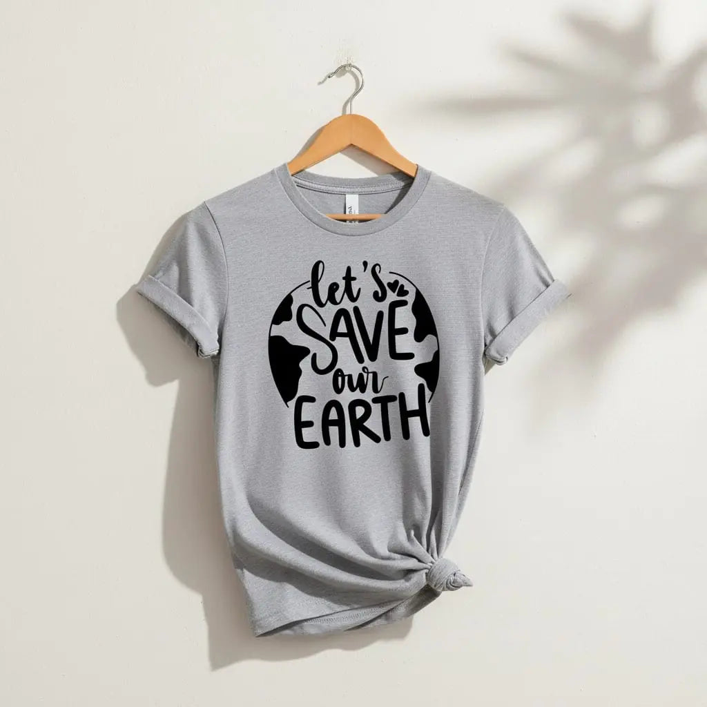 Let's Save Our Earth T-Shirt Ethical Earth Store