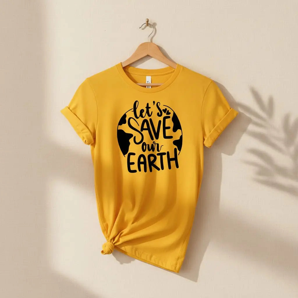 Let's Save Our Earth T-Shirt Ethical Earth Store
