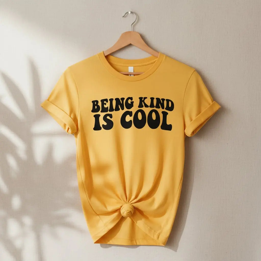 Being Kind Is Cool T-Shirt Ethical Earth Store