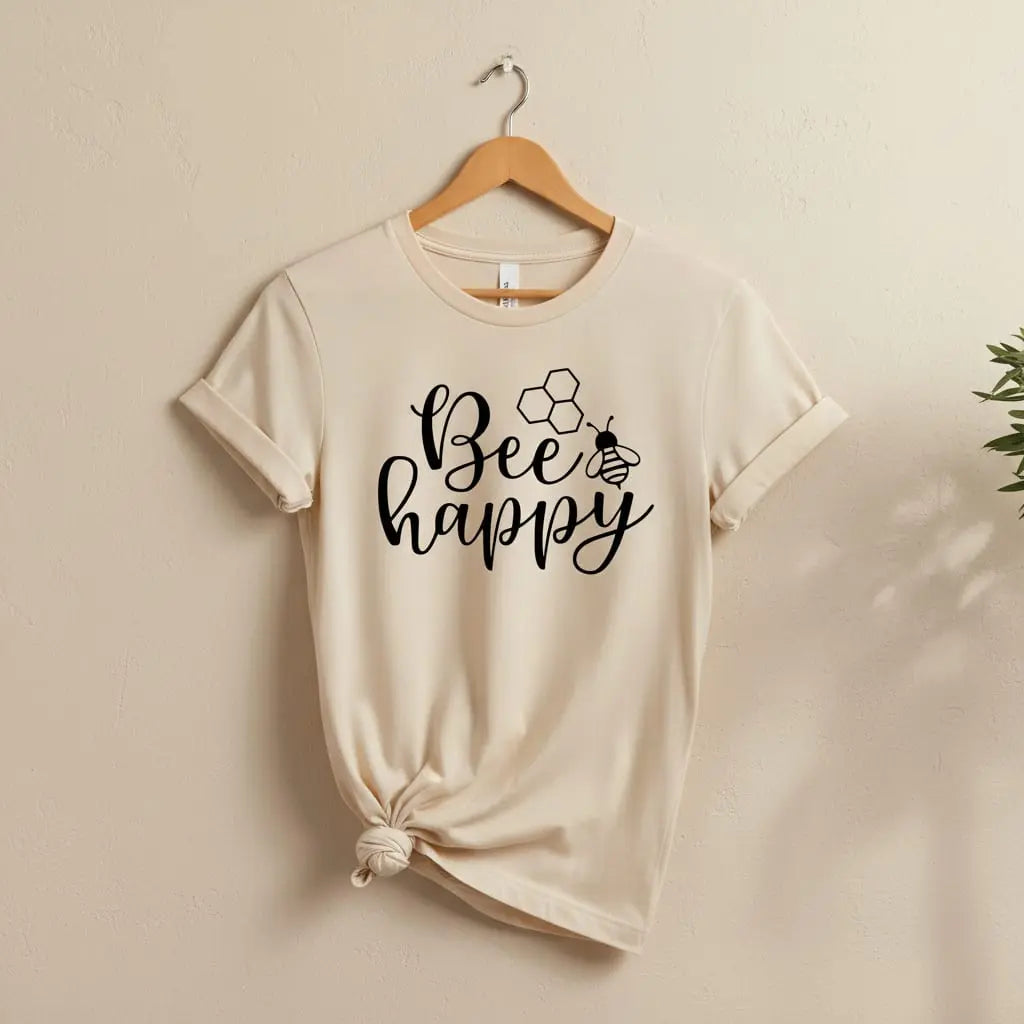 Bee Happy T-Shirt Ethical Earth Store
