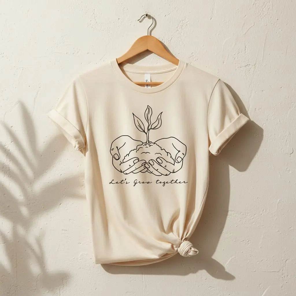 Let's Grow Together T-Shirt Ethical Earth Store
