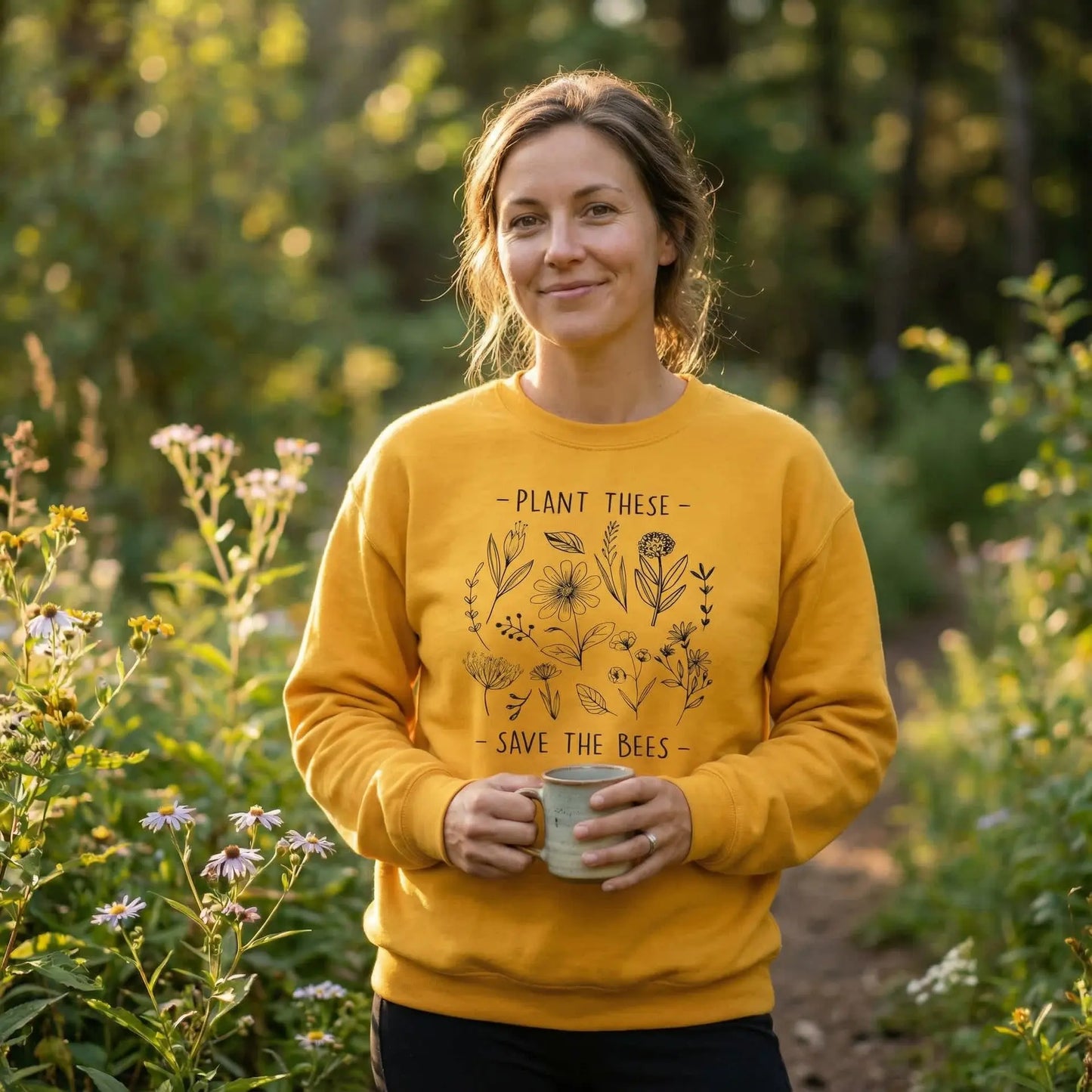 Plant These, Save The Bees Sweatshirt Ethical Earth Store