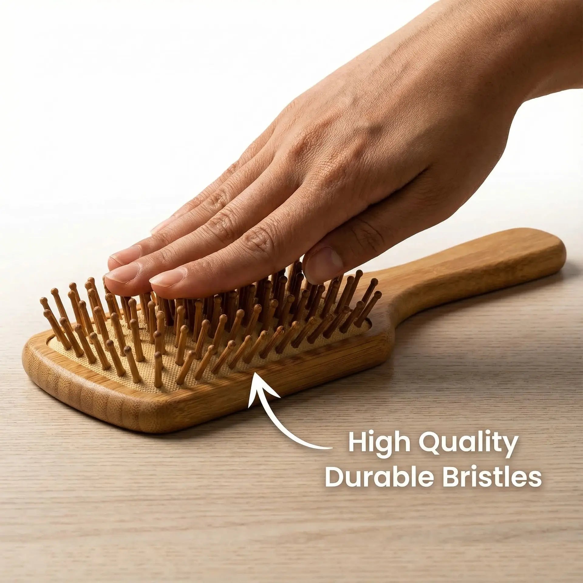 Natural Bamboo Detangling Hair Brush Ethical Earth Store