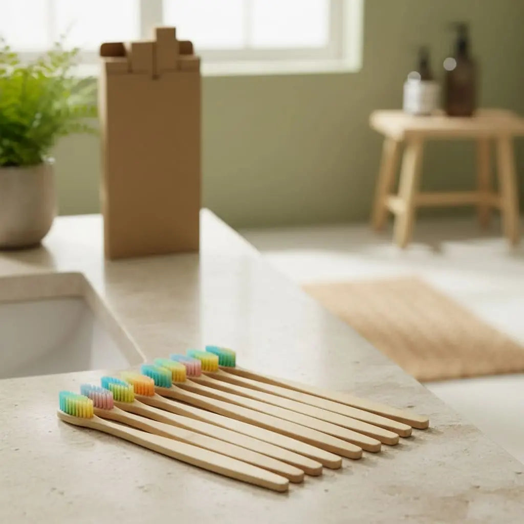 Limited Edition Bamboo Toothbrush - 10 Pieces Ethical Earth Store