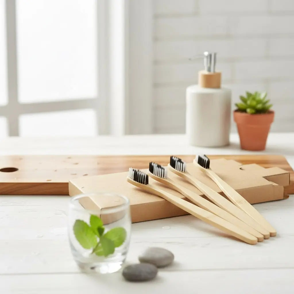 Limited Edition Bamboo Toothbrush - 10 Pieces Ethical Earth Store