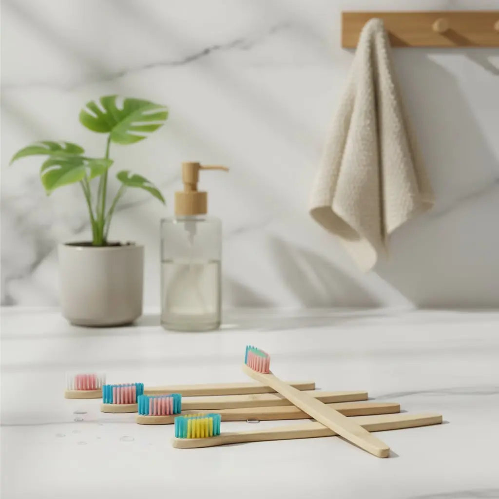 Limited Edition Bamboo Toothbrush - 10 Pieces Ethical Earth Store