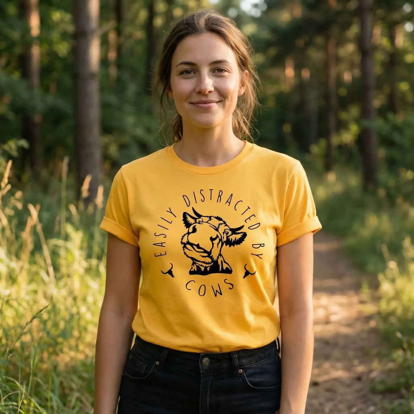 Distracted By Cows T-Shirt Ethical Earth Store