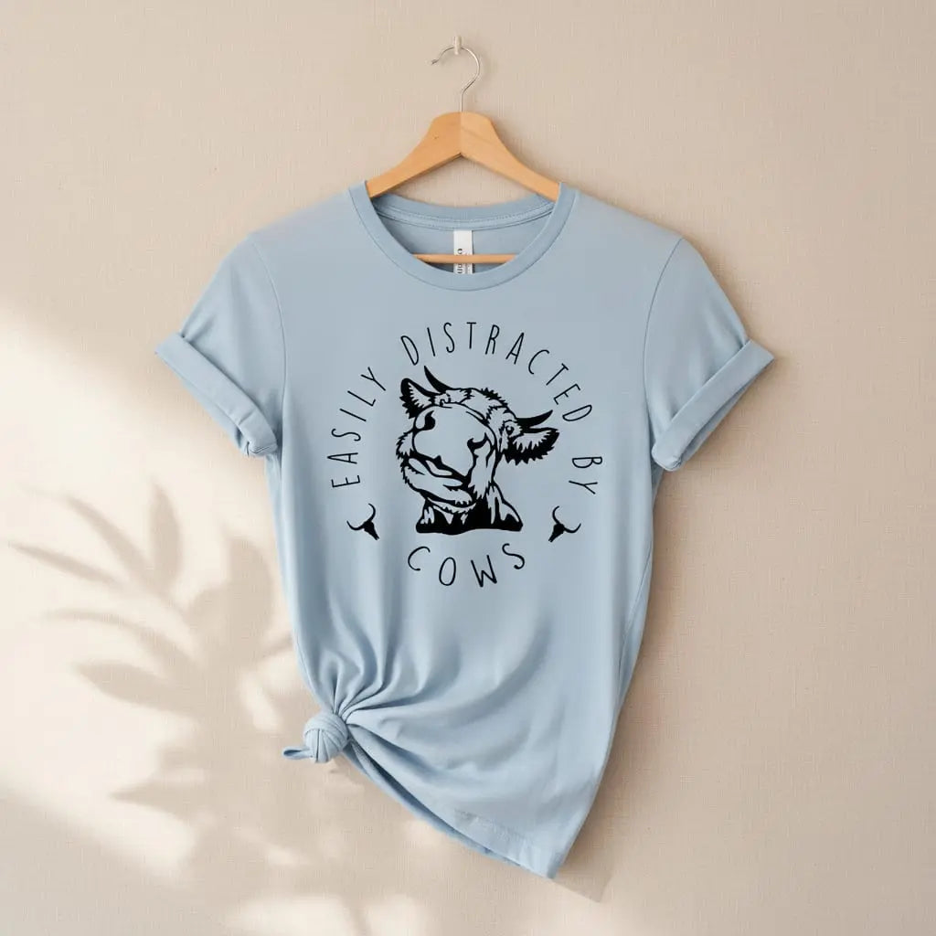 Distracted By Cows T-Shirt Ethical Earth Store