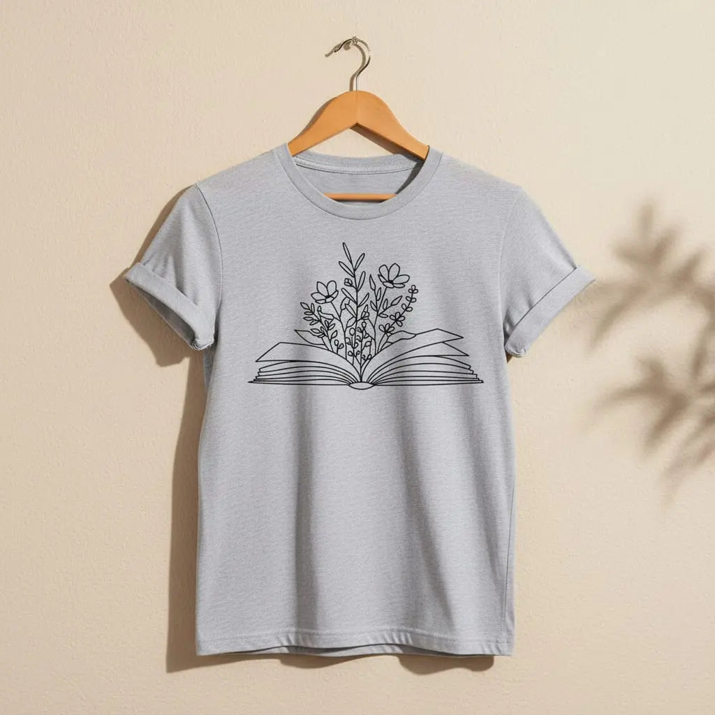Wildflower Book T-Shirt Ethical Earth Store