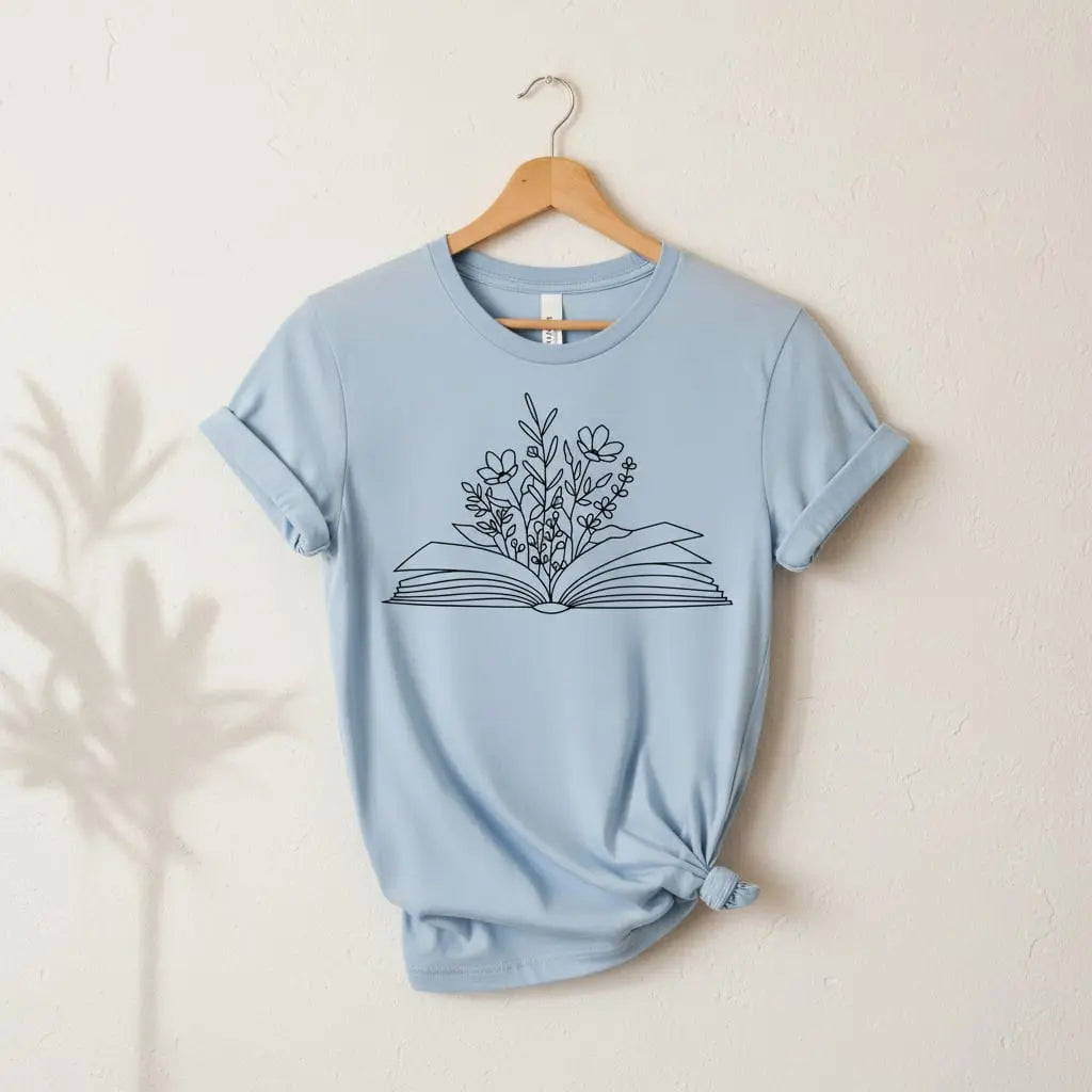 Wildflower Book T-Shirt Ethical Earth Store