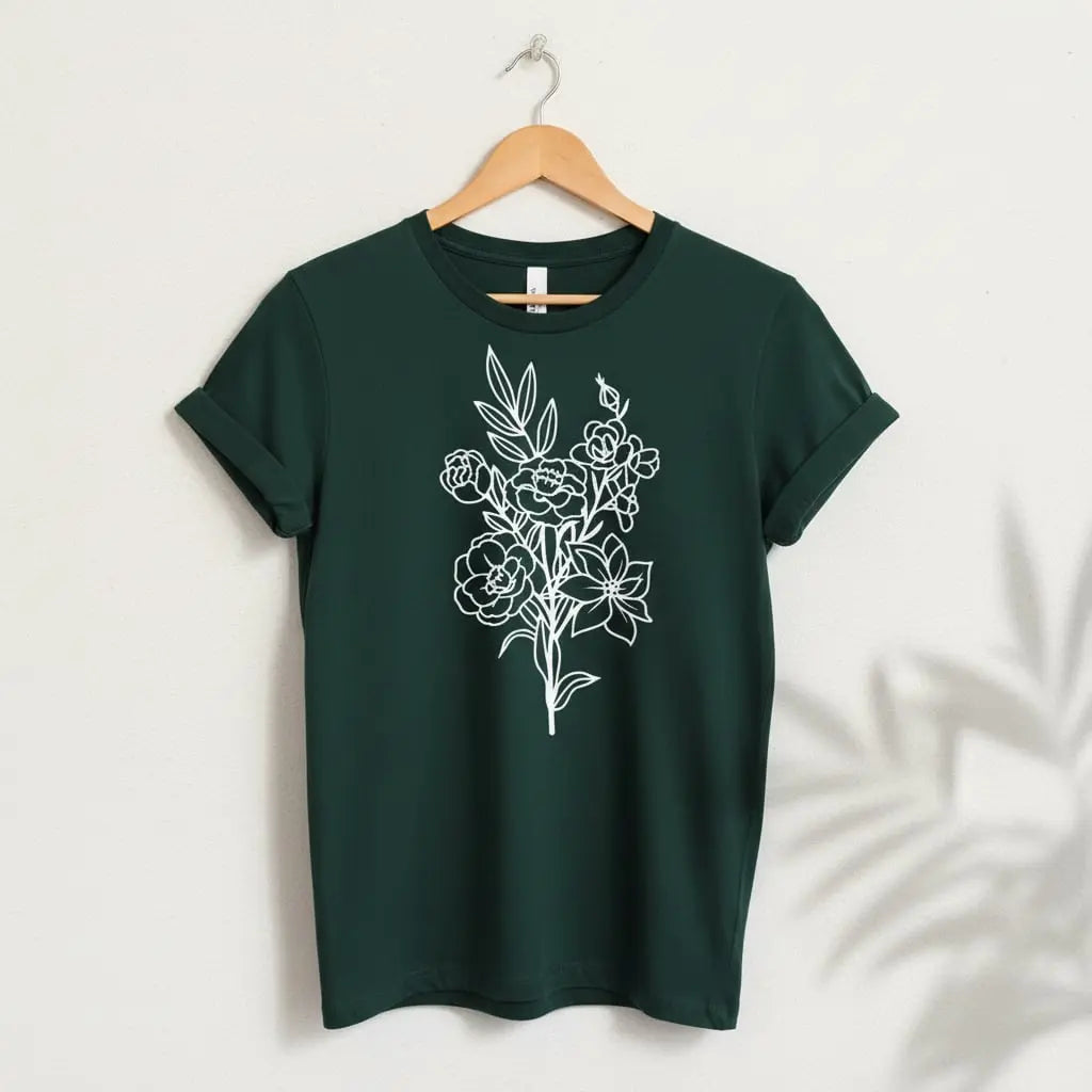 Flower Bouquet T-Shirt Ethical Earth Store