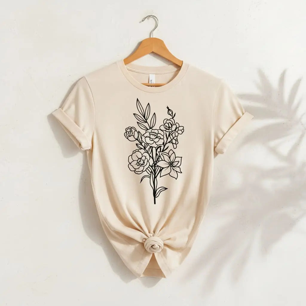 Flower Bouquet T-Shirt Ethical Earth Store