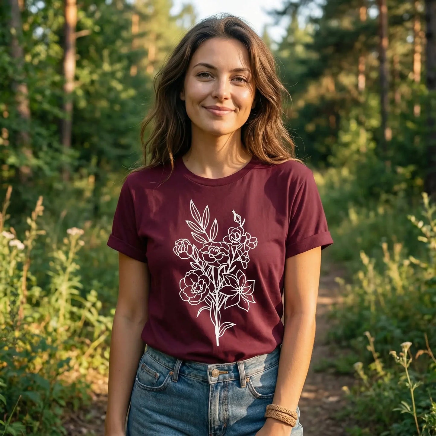 Flower Bouquet T-Shirt Ethical Earth Store