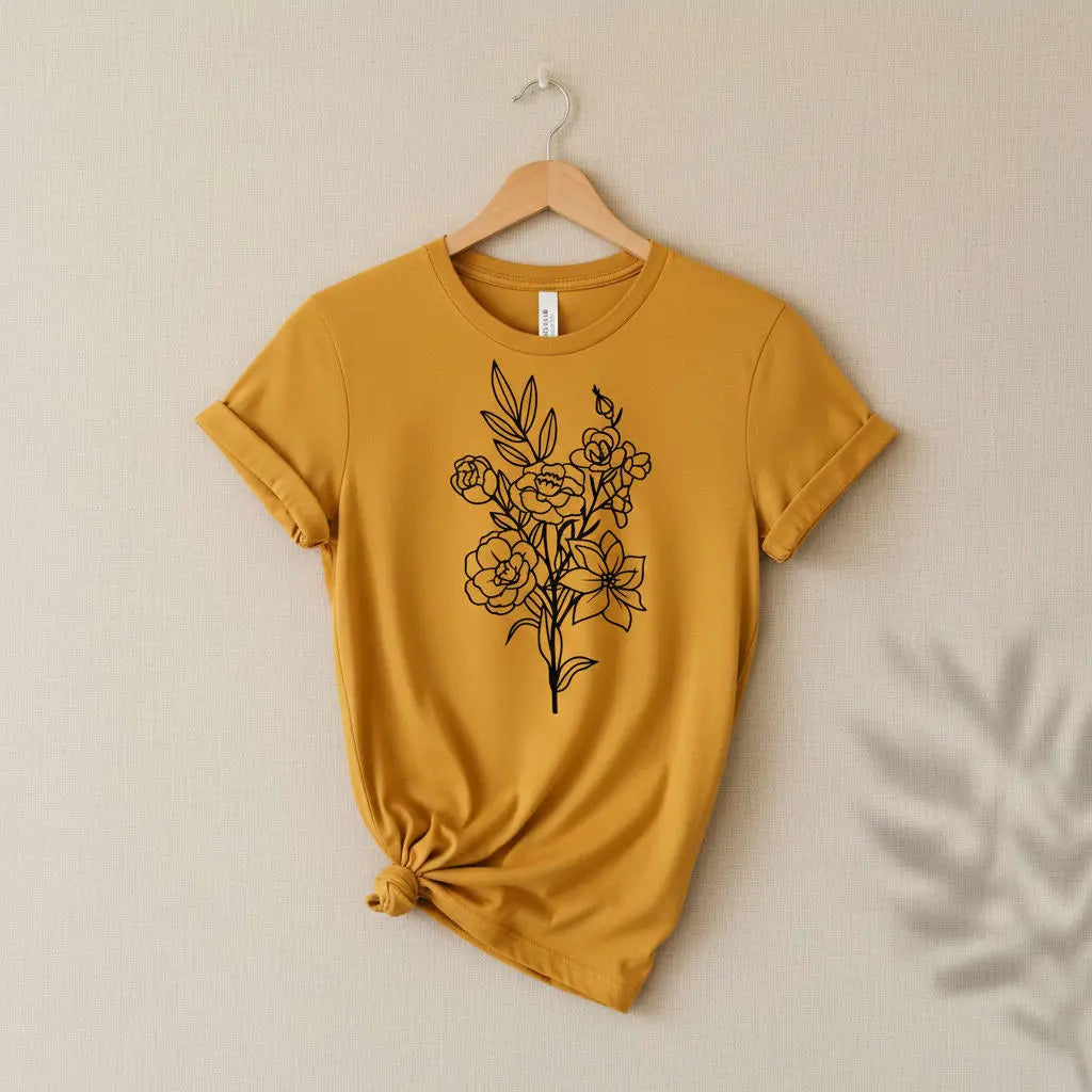 Flower Bouquet T-Shirt Ethical Earth Store