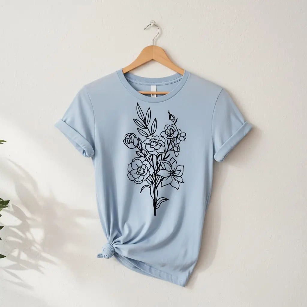 Flower Bouquet T-Shirt Ethical Earth Store