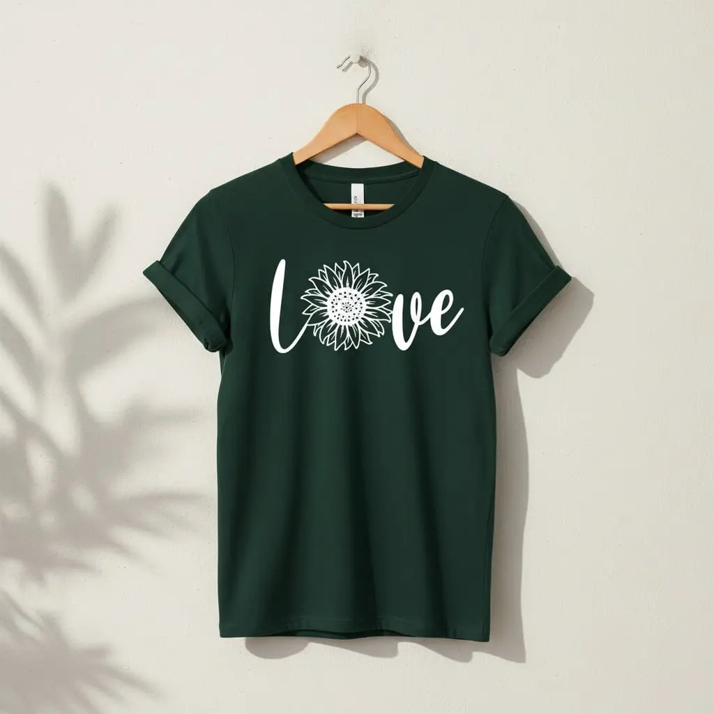 Sunflower Love T-Shirt Ethical Earth Store