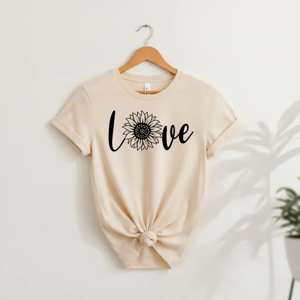 Sunflower Love T-Shirt Ethical Earth Store