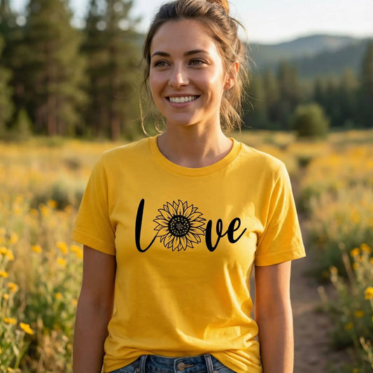 Sunflower Love T-Shirt Ethical Earth Store