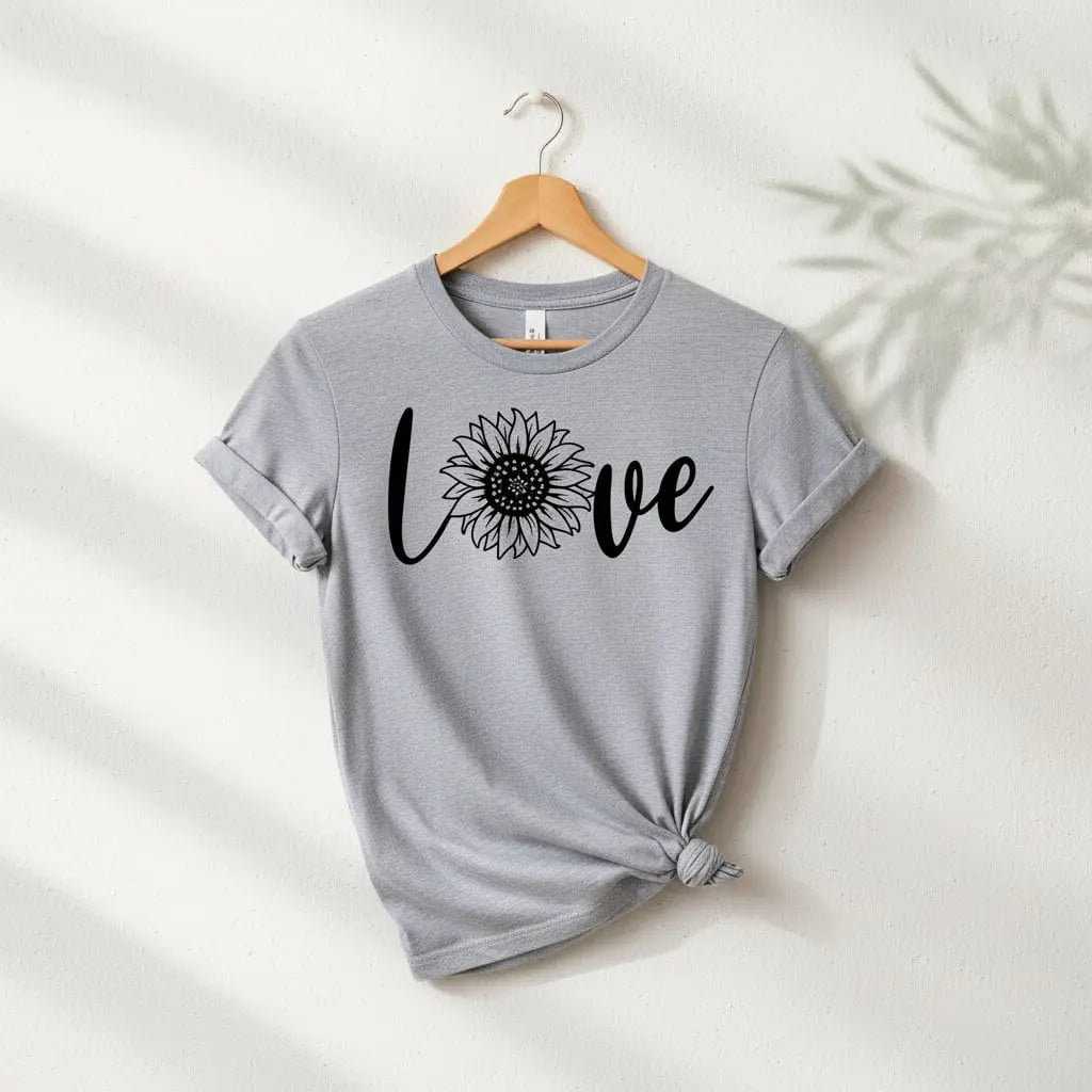 Sunflower Love T-Shirt Ethical Earth Store